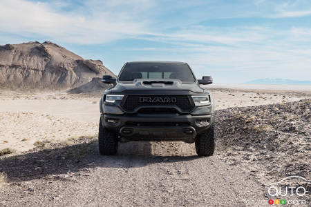 The front of 2023 Ram 1500 TRX Lunar Edition